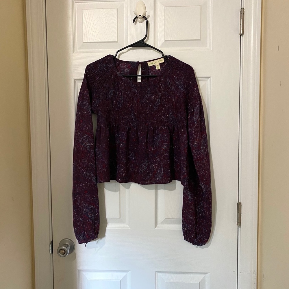 Anthropologie Staring At Stars Boho Babydoll Top